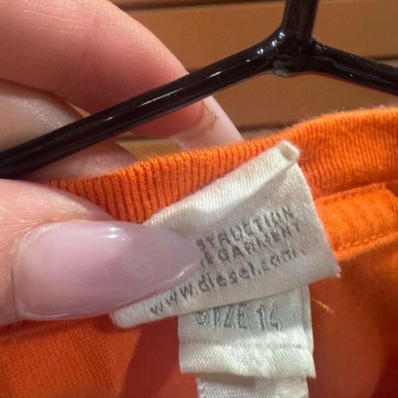 ❌SOLD❌ DIESEL Y2K Orange Tee - Picture 8 of 8